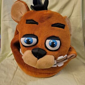 Five Nights at Freddy’s Freddy Fazbear Plush Costume Mask Brown Blue Eyes 2016